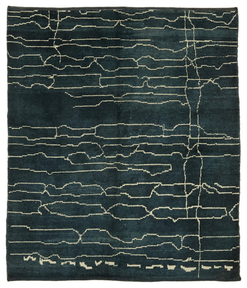 Rug N Carpet - Handmade Decorative 6' 4'' x 7' 8'' Moroccan Area Rug