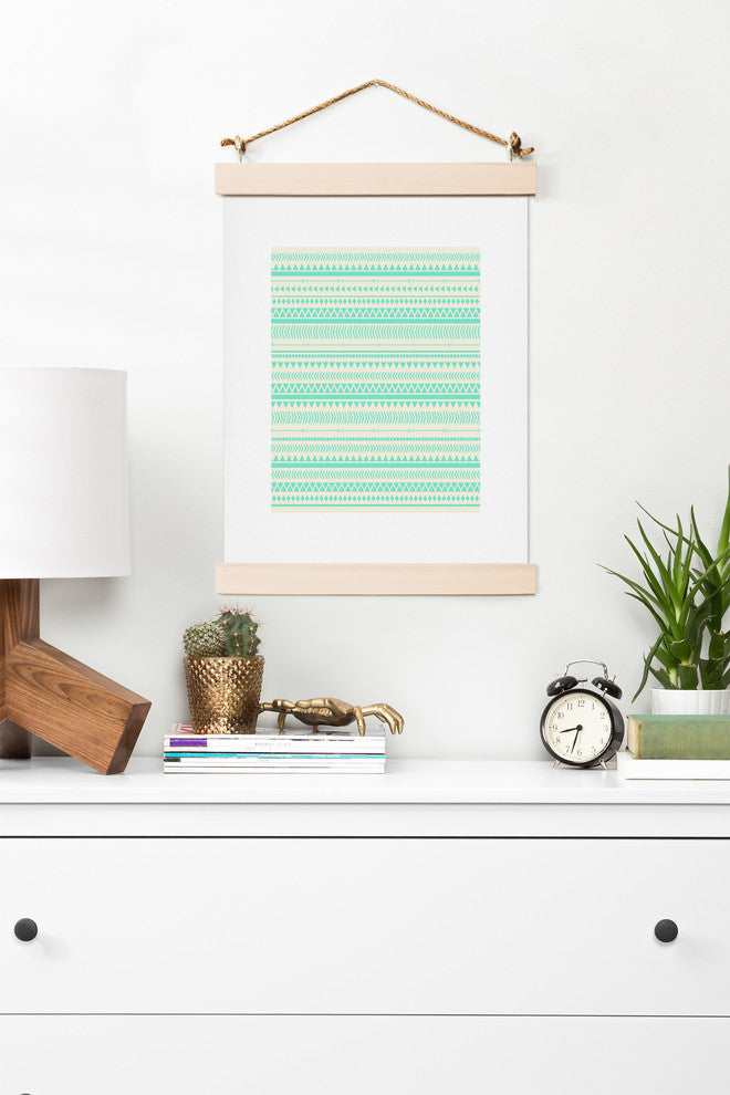 Deny Designs Allyson Johnson Mint Tribal Art Print