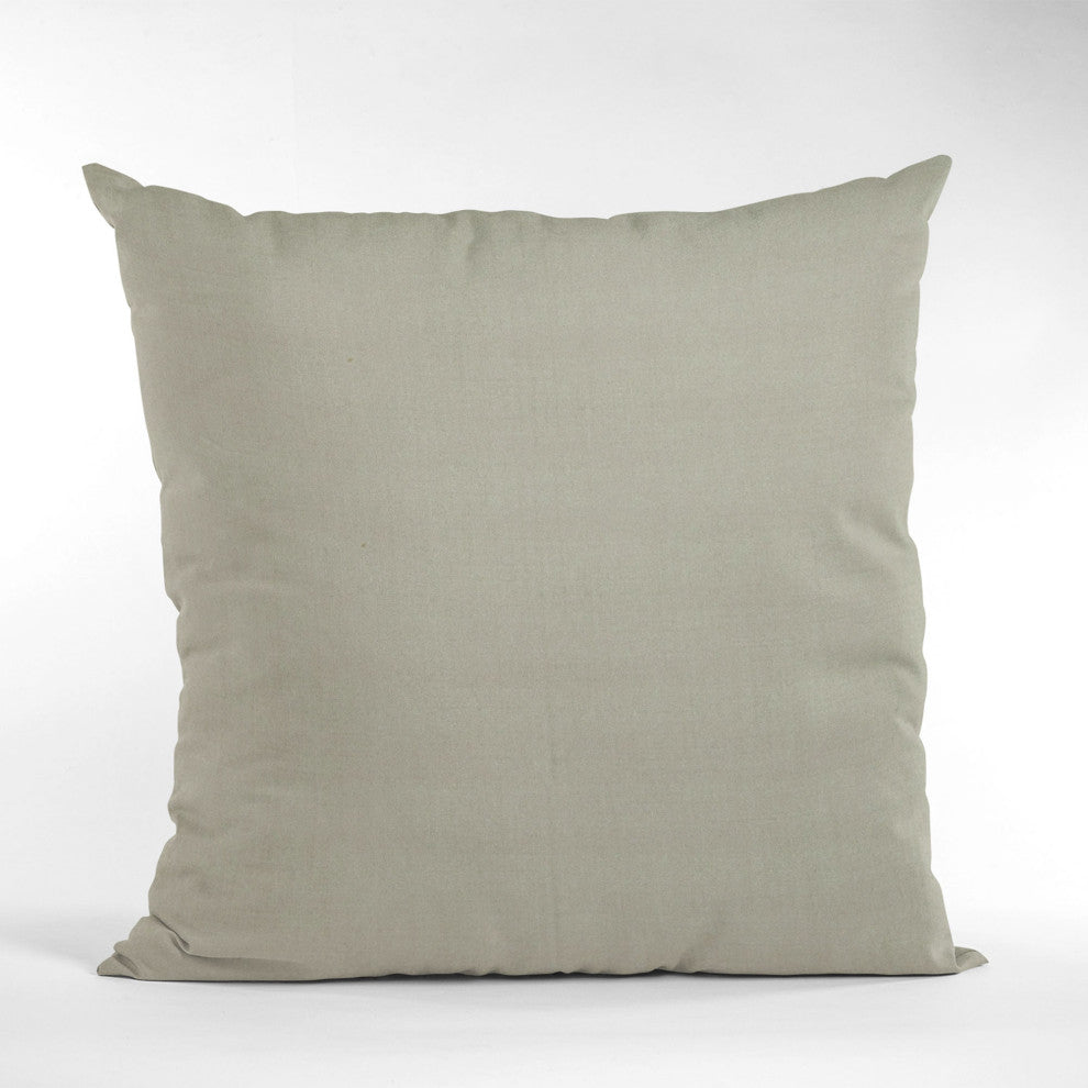 Light Grey Solid Shiny Velvet Luxury Throw Pillow, Double sided 22"x22"
