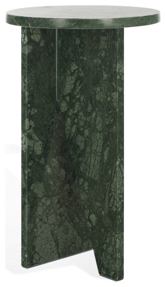 Safavieh Couture Devlin Marble Drink Table, Green