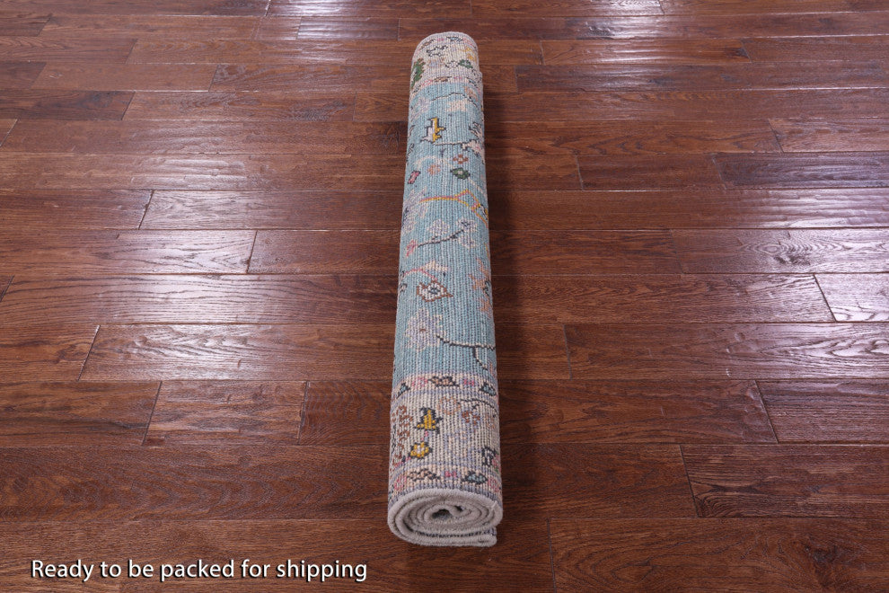 Turkish Oushak Hand-Knotted Wool Rug 4' 1" X 6' 1" - Q15890
