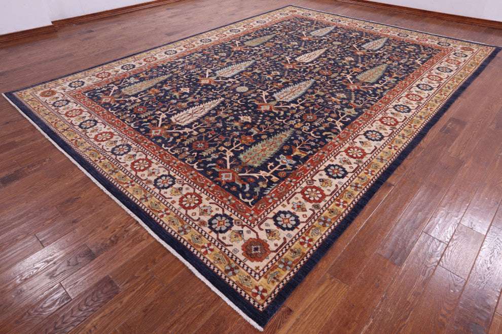 10' 0" X 14' 0" Persian Fine Serapi Hand-Knotted Wool Rug - Q13753