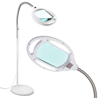 LightView Pro LED Magnifying Floor Lamp, Daylight Bright, Magnifier, 3 Diopter