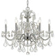 Crystorama 3226-CH-CL-I, 6-Light Chandelier, Polished Chrome