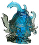 Chinese Liuli Crystal Glass Pate-de-verre Turtle Celestial Animals Figure