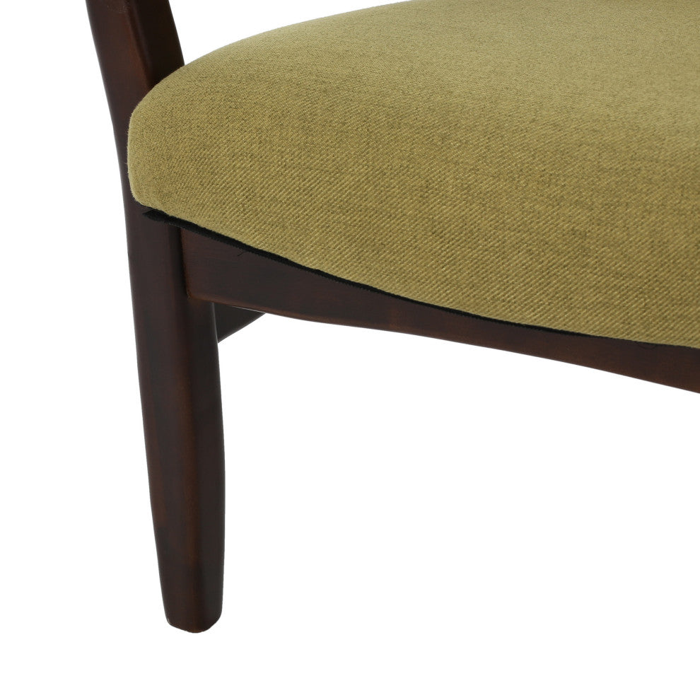 GDF Studio Suffolk French Style Fabric Arm Chairs, Wasabi, Set of 2