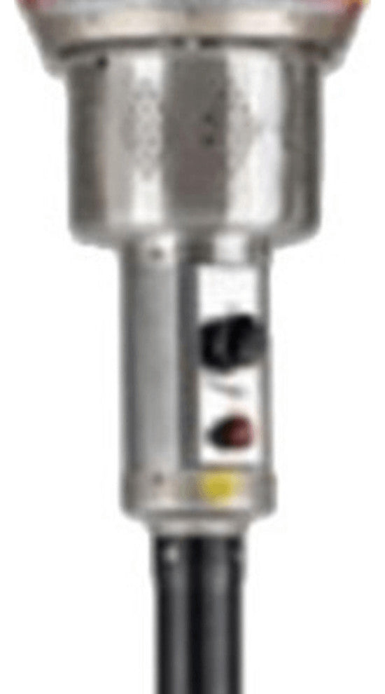 40000 BTU Black Steel Propane Cylindrical Pole Standing Patio Heater