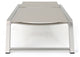 GDF Studio Santa Monica Outdoor Gray Mesh Chaise Lounge With Aluminum Frame, Set of 2