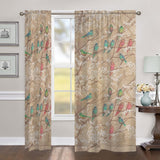 Laural Home Birds and Blossoms Sheer Window Curtain