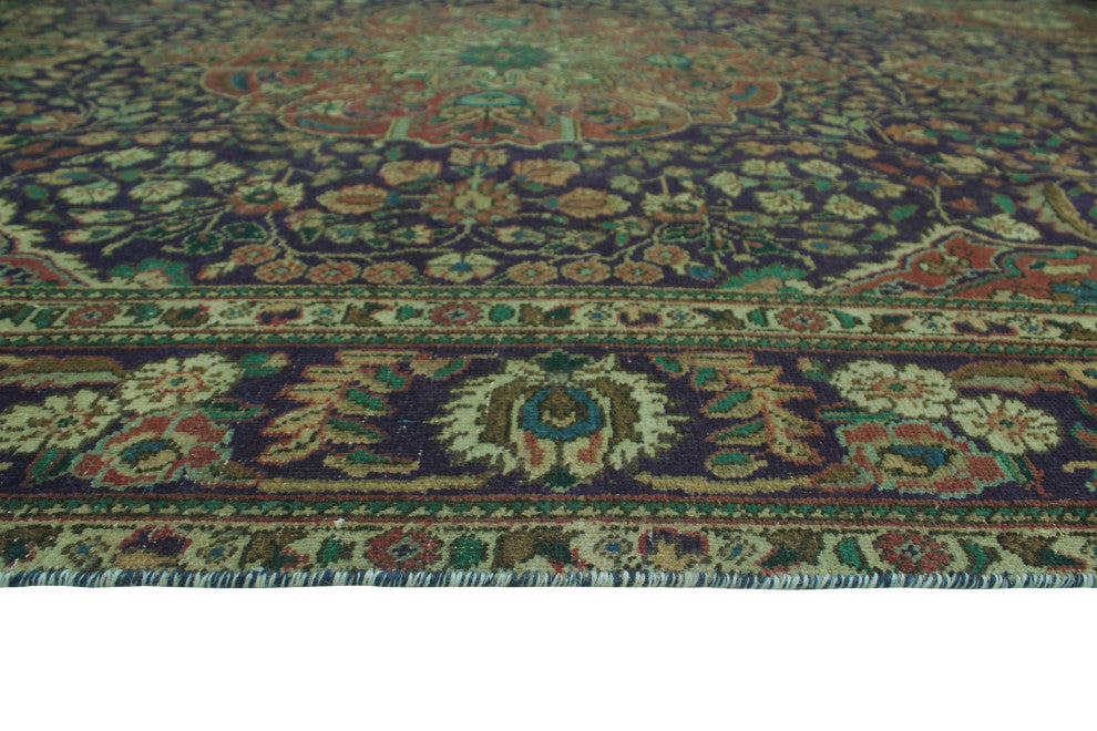Fine Vintage Distressed Leah Blue Rug