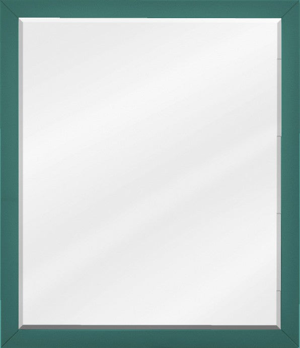Adler Transitional 24" Hanging Mirror, Forest Green Bathroom Mirror