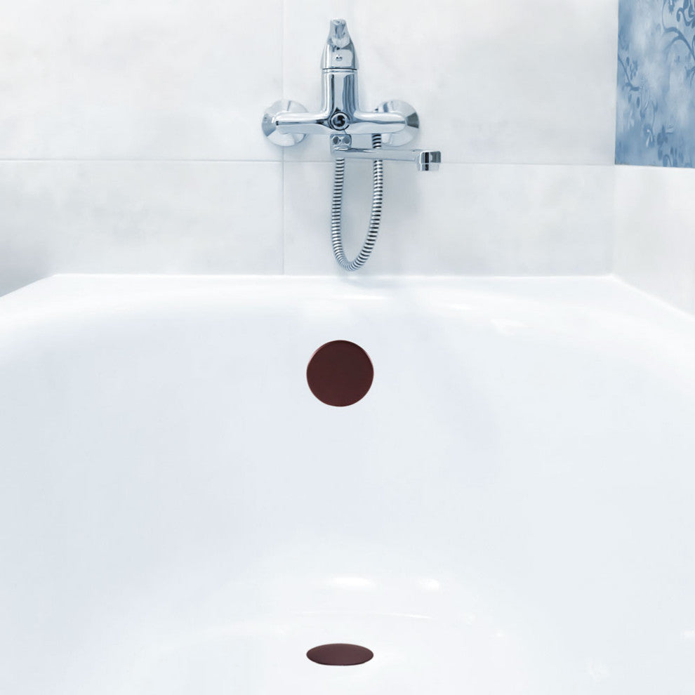 Illusionary Overflow 12" & 4" Sch. 40 PVC Bath Waste and Overflow Tip-Toe, Oil Rubbed Bronze