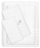 Denzi 4-Piece Towel Combination Set With Monogrammed Letter, M, White