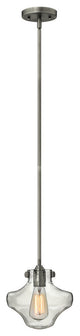 Hinkley Congress Mini-Pendant Hurricane Glass Pendant, Antique Nickel