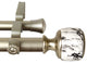 Kaylee 1" Diameter Double Curtain Rod, Gold, 120-170"