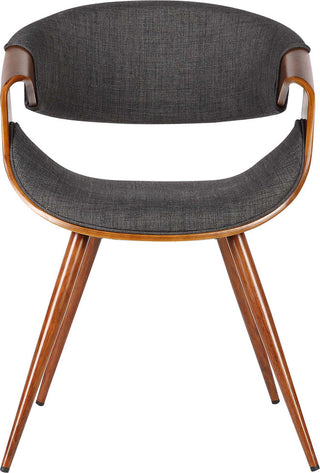 Butterfly Mid-Century Dining Chair, Walnut, Charcoal