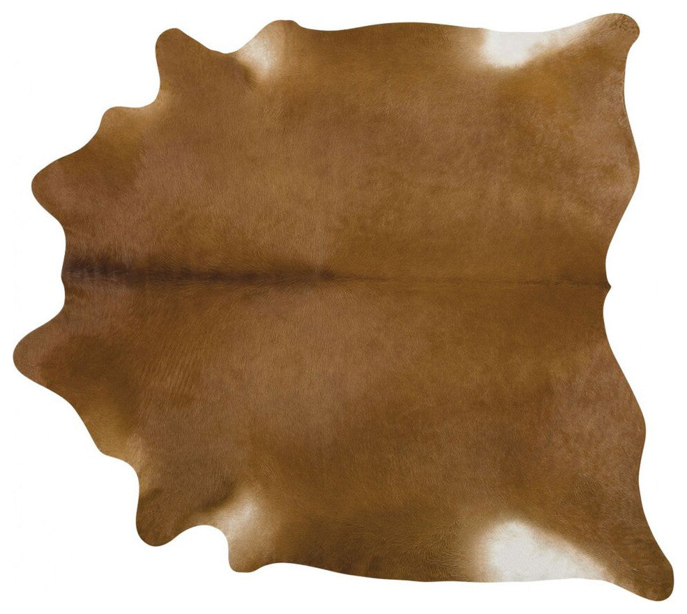 Premium Brown Brazilian Cowhide Rug, Xx Large