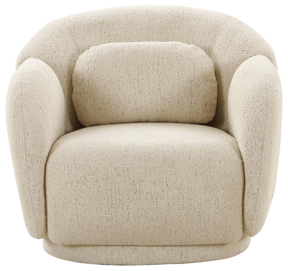 Misty Boucle Accent Chair, Cream