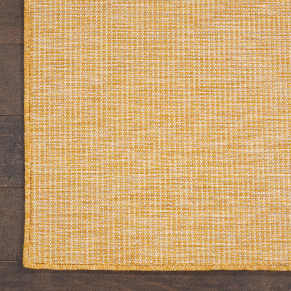 Nourison Positano Contemporary Area Rug, Yellow, 2'2"x8' Runner
