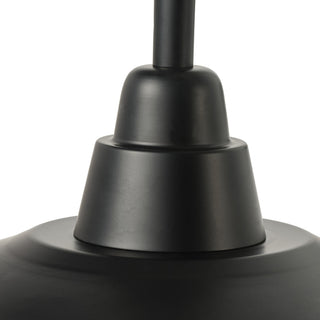 Modern 16" Gooseneck Wall Mount Matte Black Barn Light