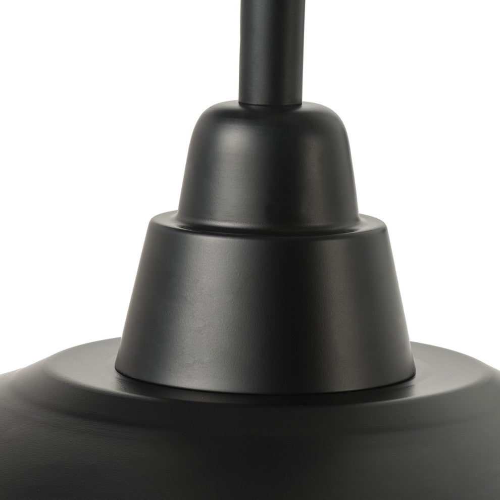 Modern 16" Gooseneck Wall Mount Matte Black Barn Light