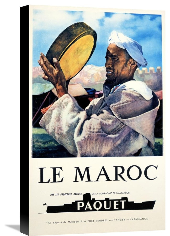 Le Maroc / Navigation Paquet, 14"X22"