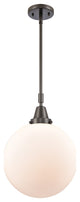 INNOVATIONS LIGHTING 447-1S-SN-G201-12 Beacon Mini Pendant, Oil Rubbed Bronze