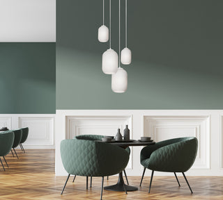 Callie 4 Light Round Pendant, White