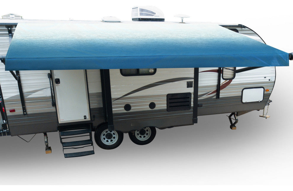 8x14 Ft RV Awning Replacement Fabric Canopy Camper Trailer Block UV Outdoor