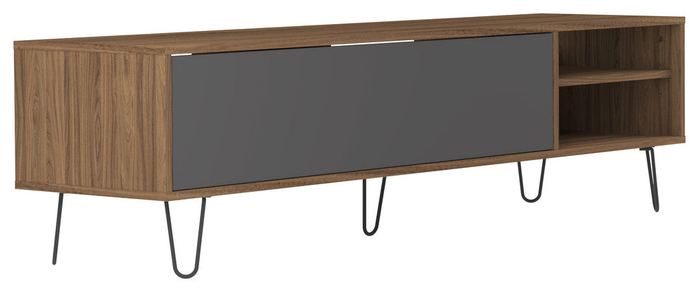 Symbiosis Aero TV Stand, Walnut/Gray