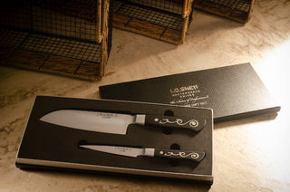 I.O. SHEN 2 Kitchen Knife Set, Santoku Knife, Paring Knife, Sharp Knife Set