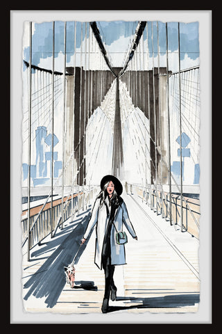 "Bridge Runway" Framed Painting Print, 16x24