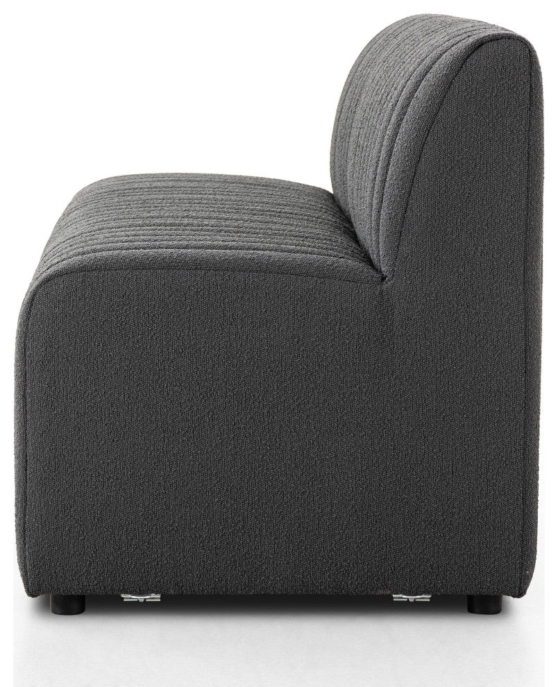 Augustine 72" Dining Bench Fiqa Boucle Charcoal