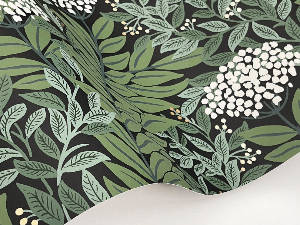 Highgrove Black Wallpaper