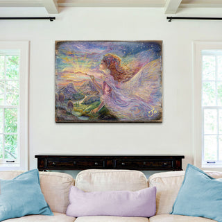 Aurora Wall and Table Top Wooden Decor, 18x12