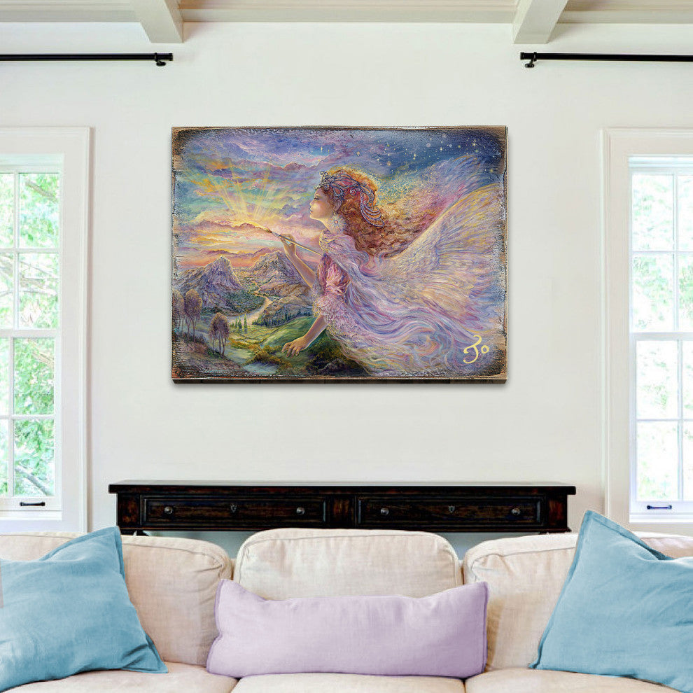 Aurora Wall and Table Top Wooden Decor, 18x12