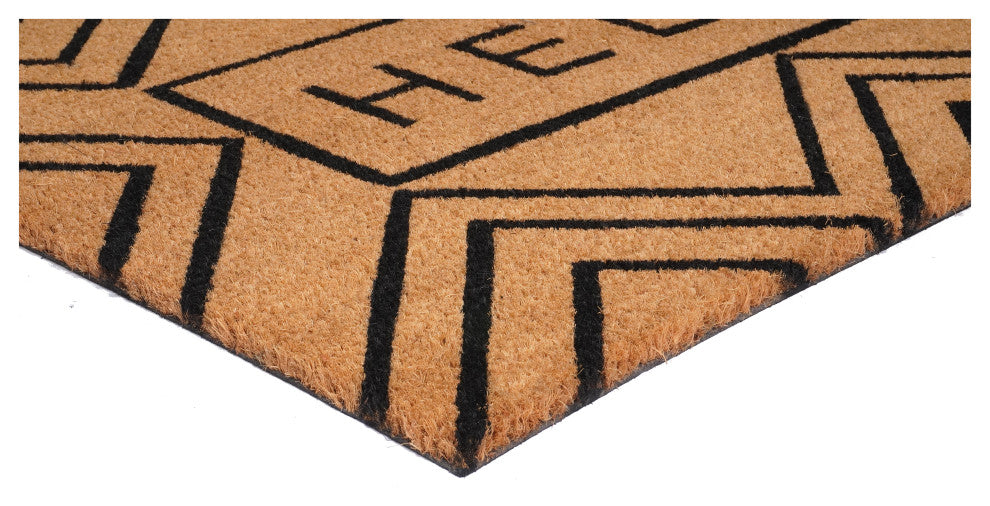 Calloway Mills Chevron Hello Doormat, 24" X 36"