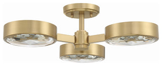 Orson 3-Light Modern Gold Ceiling Mount