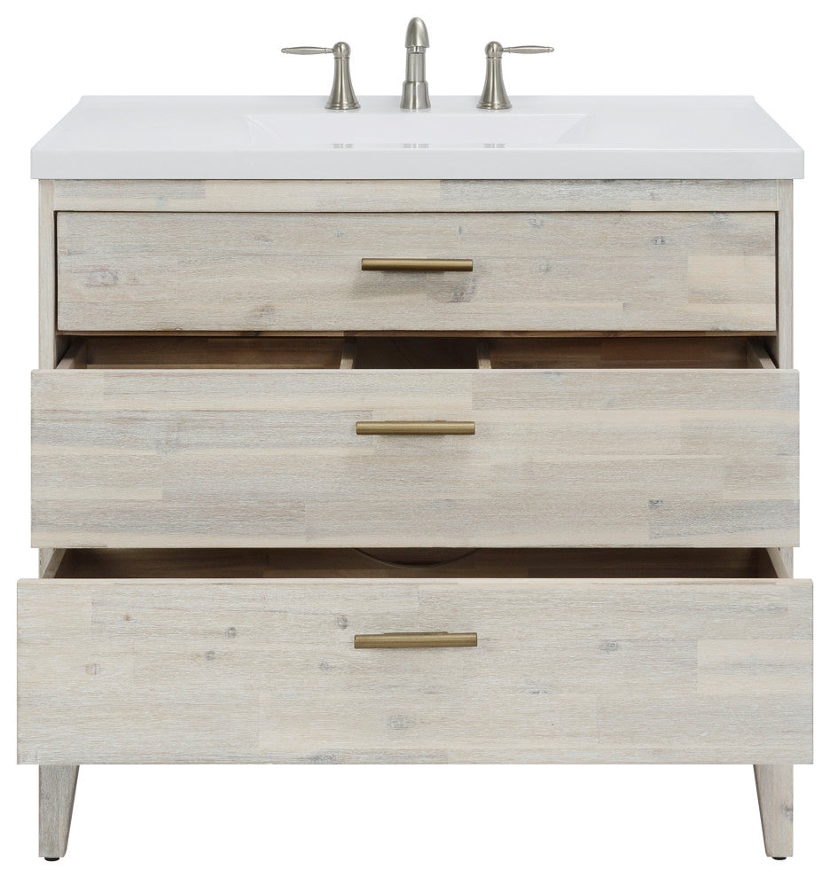 Nina Series - 36" 2 Drawer Vanity