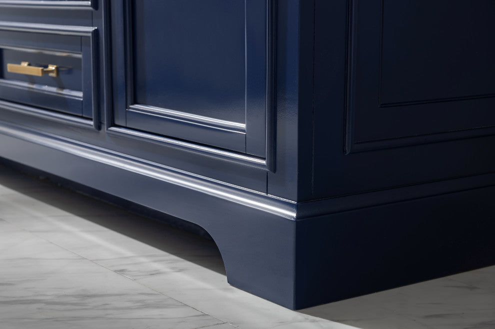 The Finchley Bathroom Vanity, Blue, 54", Single Sink, Freestanding