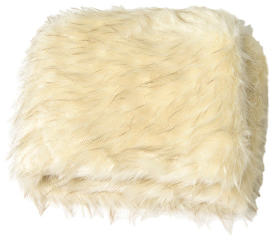 Luxe Faux Fur Throw Blanket, Iced, 52"x84"