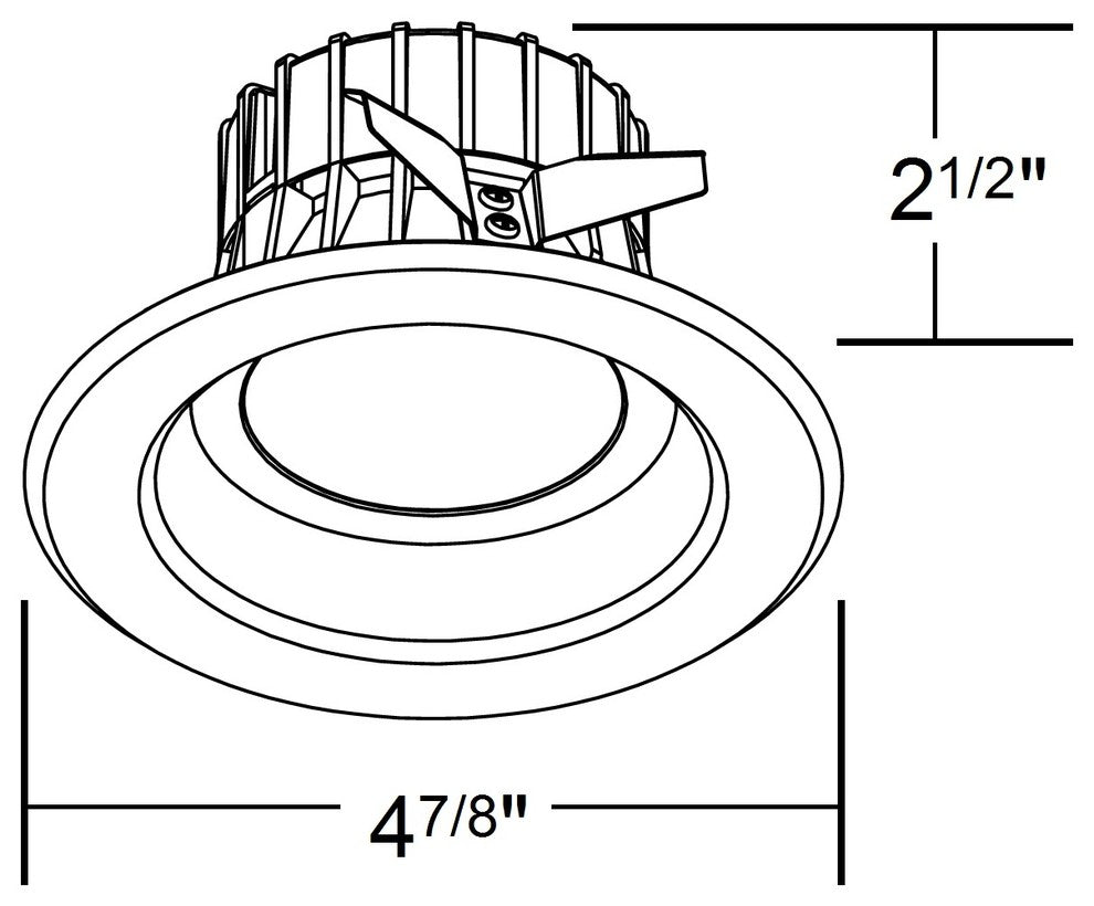NICOR 4 inch White LED Recessed Downlight Kit in 2700K