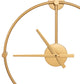 Lidor Metal Wall Clock, Gold, 22x25