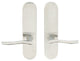 Waterfall Lever Full Dummy Tubular Pair, Left Hand, Satin Stainless Steel