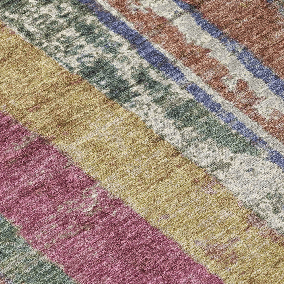 Machine Washable Indoor/Outdoor Chantille ACN1910 Blush 1'8" x 2'6" Rug