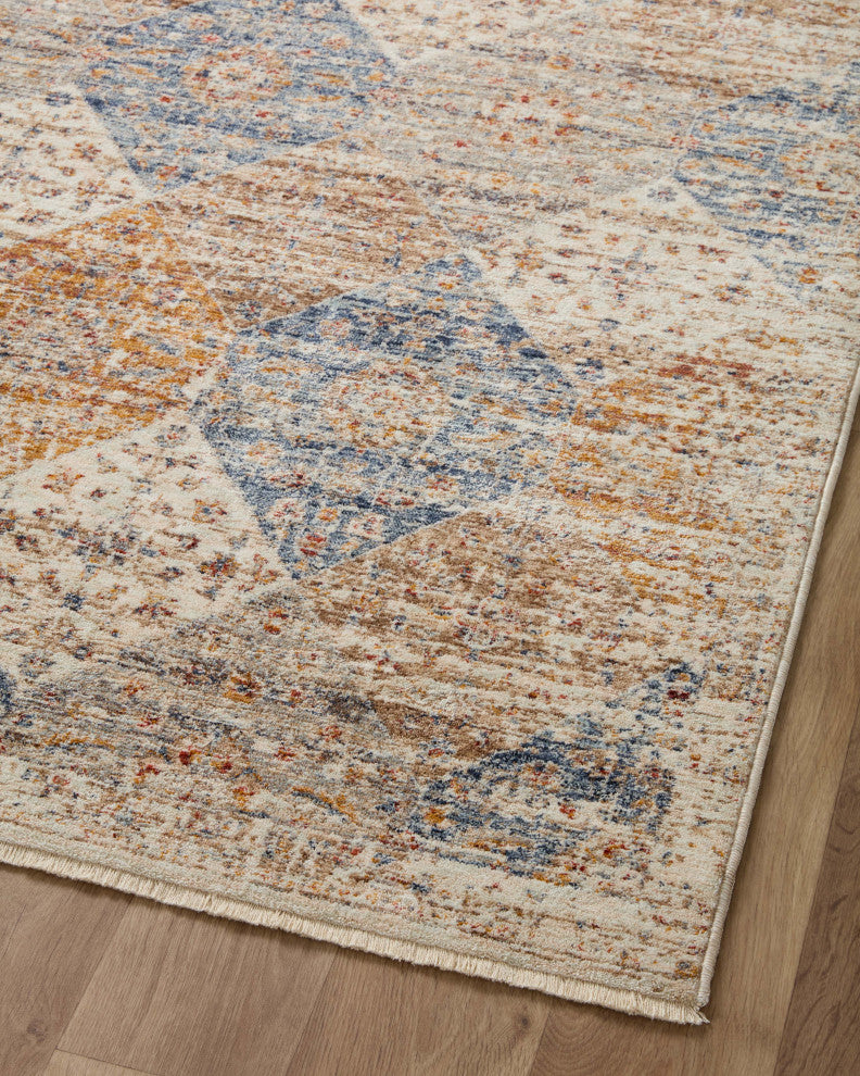 Loloi II Sorrento Ivory/Multi 3'11"x3'11" Round Accent Rug
