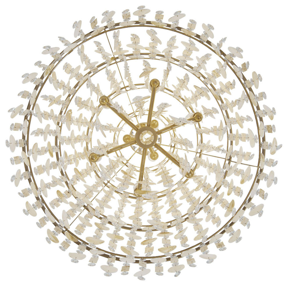 Kalani 10-Lt Chandelier - French Gold