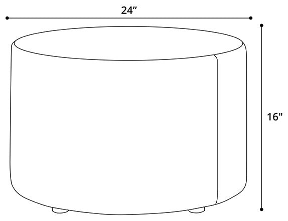 Hester Ottoman, Ink Velvet