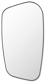 Blinc Novelty Framed Bathroom Wall Mirror, Matte Black, 26"