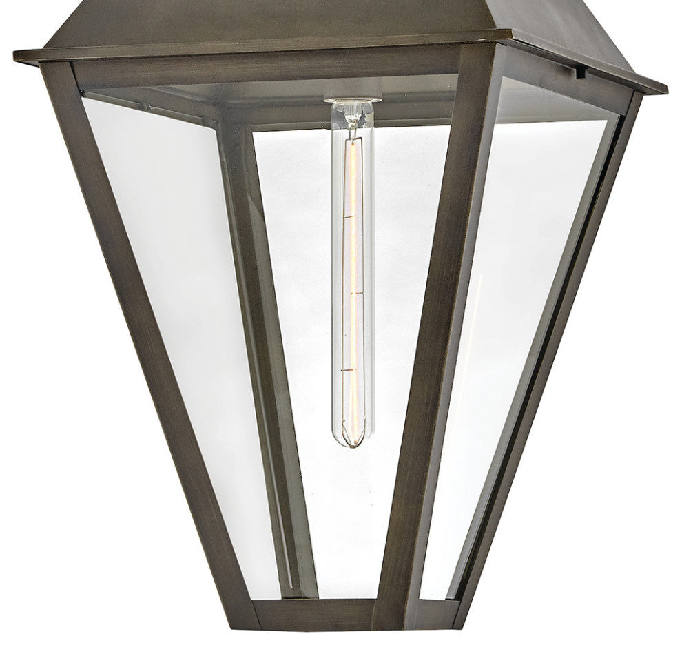Hinkley Endsley Large Hanging Lantern, Blackened Brass